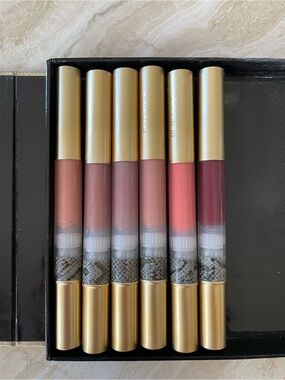 NEW Mally Neutral & Rose Liquid Lipstick 6pc Set